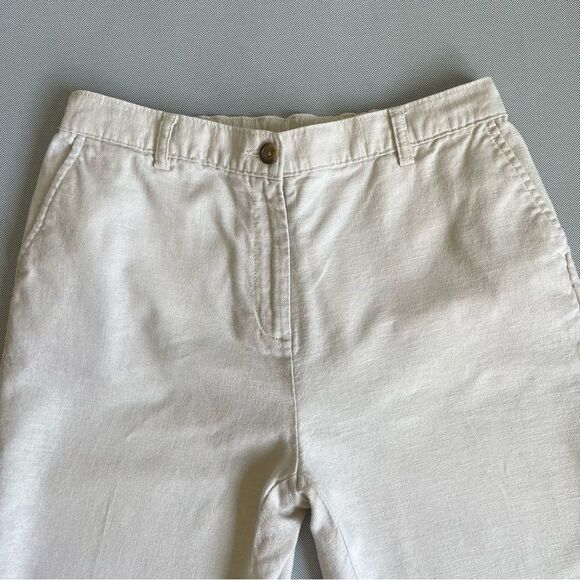 Lands’ End Linen Blend Capri Pants Women’s Size 12P - Picture 2 of 11